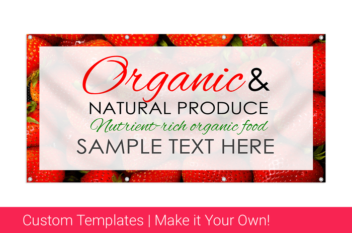 organic produce banner