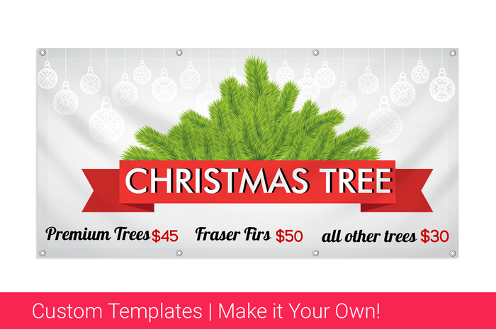 christmas tree lot banner