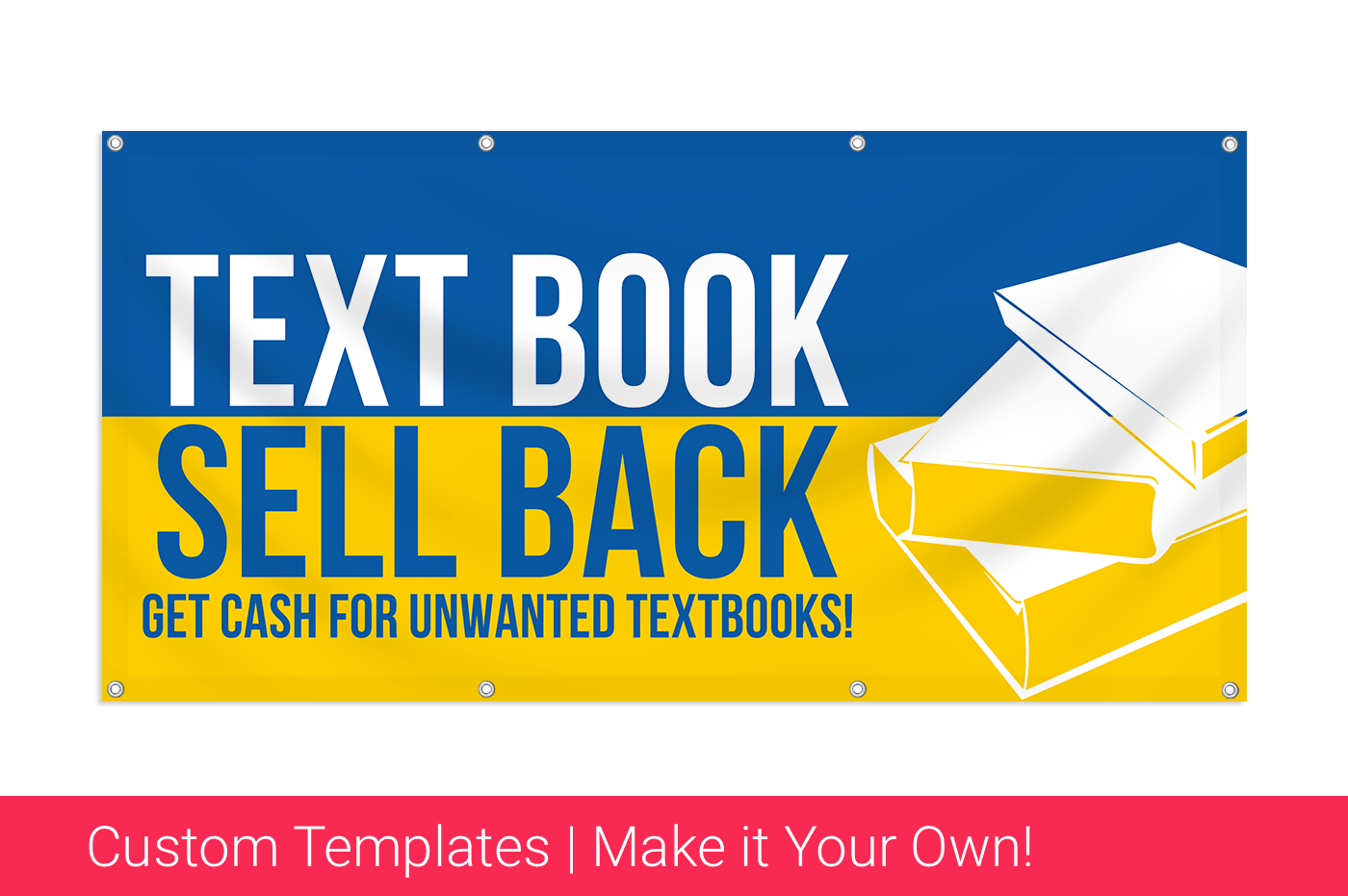 Highlight Your Used Book Buyback Event With A Custom Banner