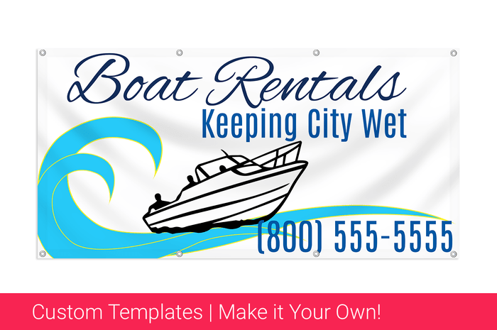 boat rental banner