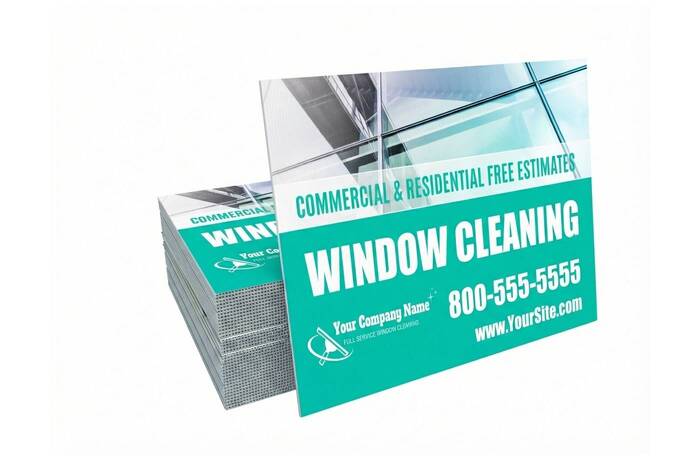 Yard Sign Window Cleaning