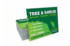 Tree and Shrub Yard Signs - Printastic | Tree and Shrub Trimming Yard ...