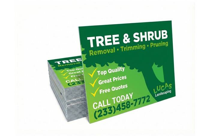 Yard Sign Tree and Shrub