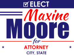 attorney political yard sign template 9730